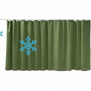 Зимняя утепленная штора в гараж